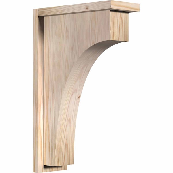 Ekena Millwork Huntington Smooth Corbel w/Backplate, Douglas Fir, 5 1/2"W x 14"D x 22"H COR06X14X22HUN01SDF - main